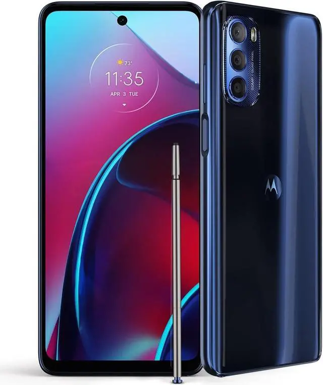 Alt view image 4 of 4 - Motorola Moto G Stylus 128GB 6.8" 4G LTE Fully Unlocked, Twilight Blue