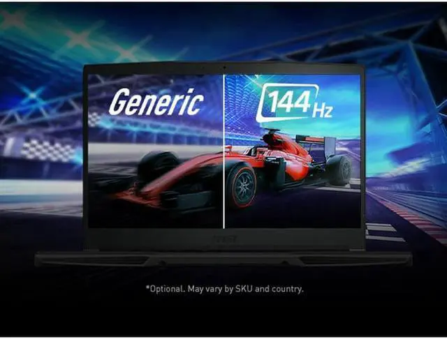 Alt view image 5 of 6 - MSI GF63 Thin 15.6 inch Full HD 144Hz Gaming NVIDIA GeForce RTX 3050 Intel Core i5-11400H 16GB RAM 512GB SSD WiFi 6; Bluetooth 5.1 Windows 11 Home Black