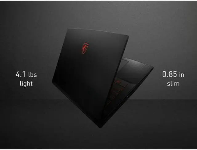 Alt view image 6 of 6 - MSI GF63 Thin 15.6 inch Full HD 144Hz Gaming NVIDIA GeForce RTX 3050 Intel Core i5-11400H 16GB RAM 512GB SSD WiFi 6; Bluetooth 5.1 Windows 11 Home Black