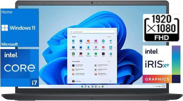 Main image of Dell Inspiron 3530 15.6" FHD Touch Laptop,Intel Core i7-1355U,Intel Iris Xe Graphics,Wi-Fi6 and Bluetooth 5.3,16 GB RAM|1 TB SSD,Windows11 Home,Carbon Black