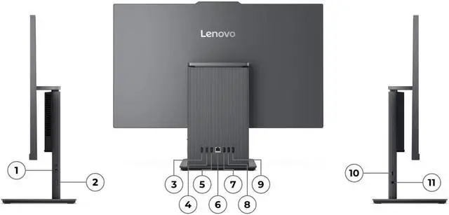 Alt view image 5 of 5 - Lenovo IdeaCentre  All in One  Desktop,27" FHD Touchscreen,Intel Core i5-13420H,16GB RAM,512 GB PCIe SSD,Windows 11 Pro