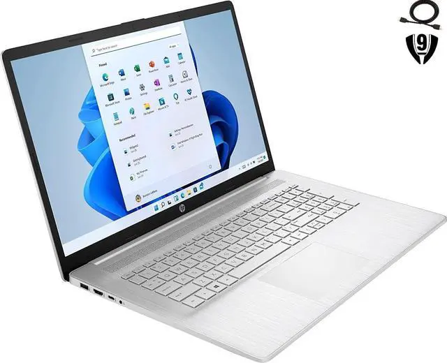 Alt view image 2 of 5 - HP 17.3 HD+ Touch Laptop,Intel Core i7-1355U(up to 4.7 GHz),Wi-Fi and Bluetooth,16 GB RAM,512 GB SSD+1T HDD,Windows 11 Pro,Silver
