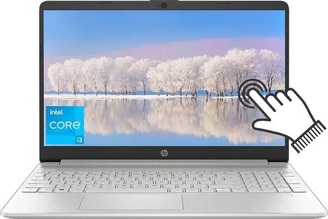 Main image of HP i3 business Laptop,15.6 HD Touch,Intel Core i3-1215U(Beats i5-1135G7),Intel UHD Graphics,16GB RAM,512GB SSD,Win 11 Pro, Silver