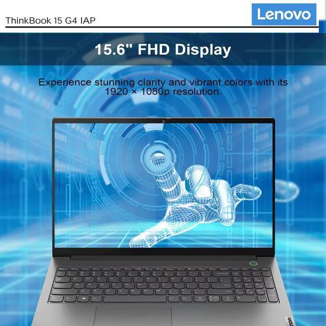 Alt view image 3 of 5 - Lenovo ThinkBook 15 Gen4 Business Laptop,15.6" FHD Display,Intel Core i7-1255U Processor,Fingerprint Reader,40 GB RAM,1 TB SSD,Win 11 Pro,Grey