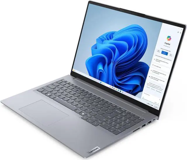 Alt view image 4 of 5 - Lenovo ThinkBook 16 Gen7 Laptop,16" WUXGA (1920 x 1200) Display,AMD Ryzen 7 7735HS,Fingerprint Reader,40 GB DDR5 RAM,2 TB SSD,Win 11 Pro,Grey