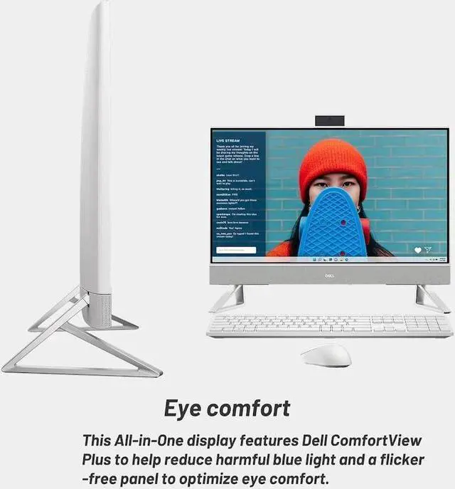 Alt view image 4 of 6 - Dell Inspiron All-In-One Desktop,27" FHD TouchScreen,Intel Core 7 150U,32GB RAM,2 TB PCIe SSD,Windows 11 Home