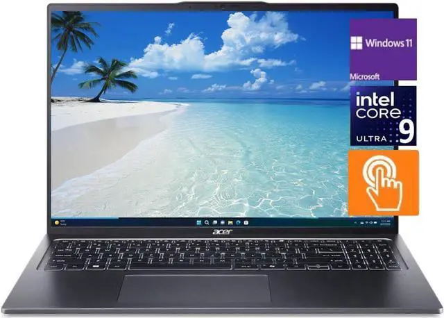 Main image of Acer Swift Go 16" Touchscreen Intel Evo Laptop,Intel Core Ultra 9 185H,32 GB RAM,4 TB PCIe SSD,Win 11 Home