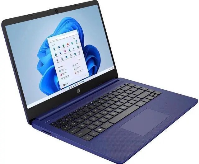 Alt view image 4 of 7 - HP 14 Series 14" Laptop - Intel Celeron N4020 - 8GB RAM - 128GB eMMC - Windows 11 in S mode - Indigo Blue