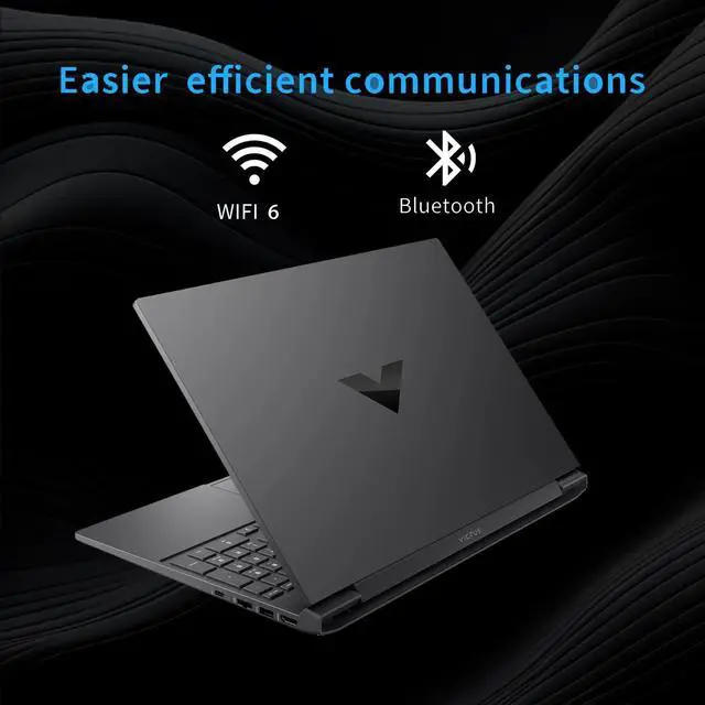Alt view image 4 of 6 - HP Victus 15.6 FHD Gaming Laptop - AMD Ryzen 5 7535HS Processor - Radeon RX 6550M Graphics - 32 GB DDR5 RAM,512 GB SSD - Win 11 Pro - Black