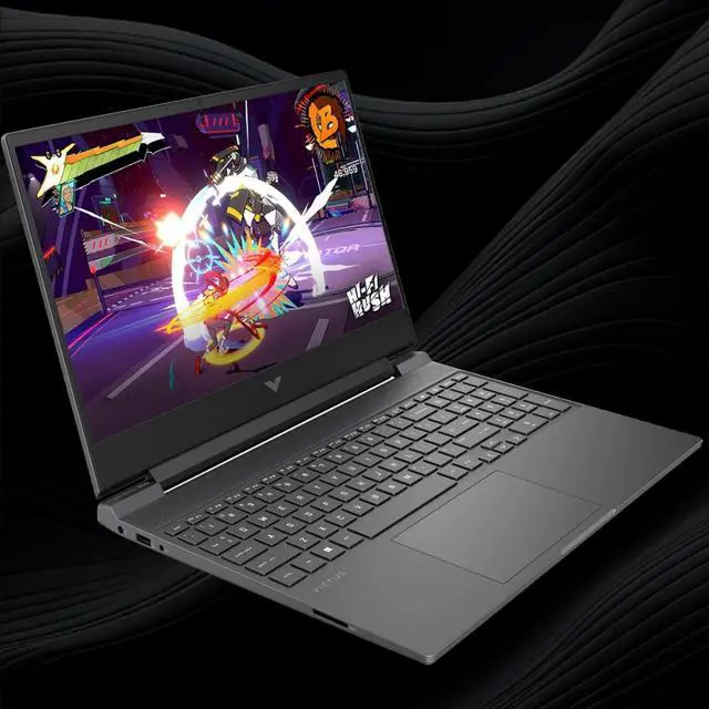 Alt view image 3 of 6 - HP Victus 15.6 FHD Gaming Laptop - AMD Ryzen 5 7535HS Processor - Radeon RX 6550M Graphics - 32 GB DDR5 RAM,512 GB SSD - Win 11 Pro - Black