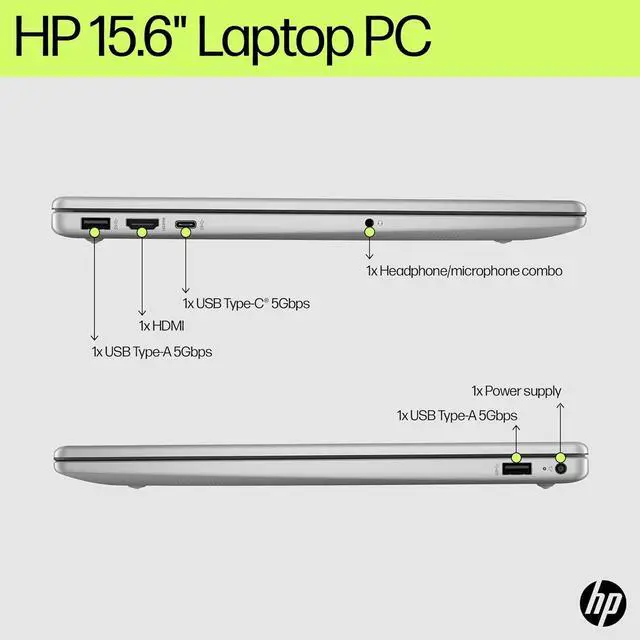 Alt view image 6 of 6 - HP 15.6" FHD Touch Laptop,Intel Core i7 1355U,Backlit KB,Fingerprint Reader,32 GB RAM,512 GB PCIe SSD,Win 11 Home