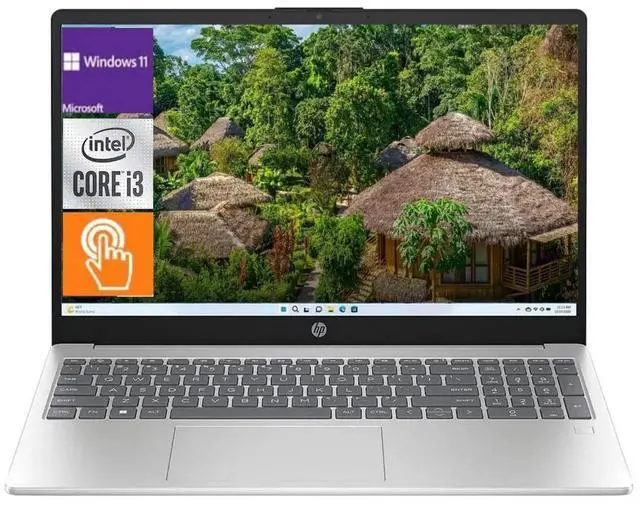 Main image of HP Business Laptop,15.6 HD Touchscreen,Intel core i3-1315U Processor,8GB RAM,512GB PCIe SSD,Windows 11 Home,Silver