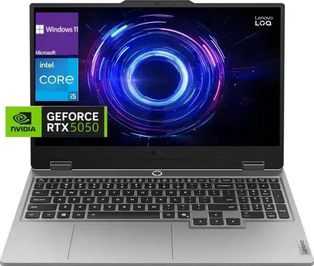 Main image of Lenovo LOQ 15.6" FHD Gaming Laptop,Intel Core i5-13450HX Processor,NVIDIA GeForce RTX 5050 GPU,32 GB RAM,512 PCIe GB SSD,Win 11 Pro