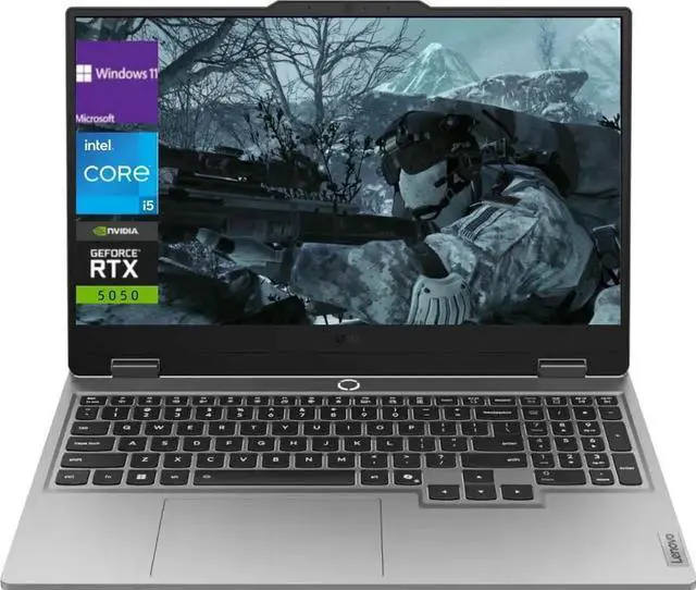 Main image of Lenovo LOQ Gaming Laptop,17.3" FHD 165Hz Display,Intel Core i5-13450HX,NVIDIA GeForce RTX 5050 GPU,Backlit KB,32 GB RAM,2 TB PCIe SSD,Win 11 Pro