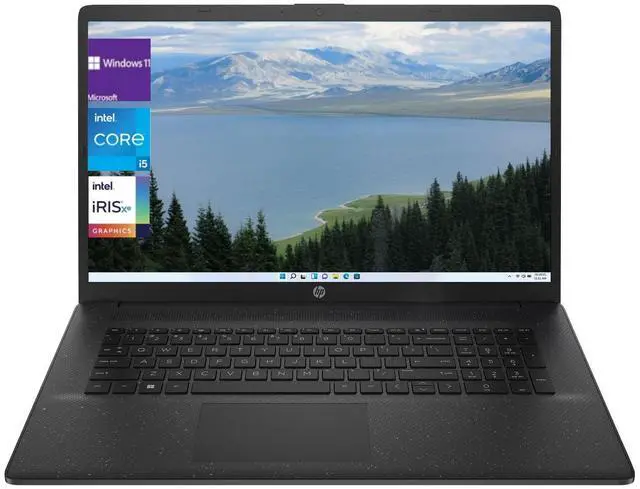 Main image of HP 17-cn3582nr 17.3 HD+ Laptop,Intel Core i5-1334U Processor,Intel Iris X Graphics,32GB RAM,1TB SSD,Win 11 Home,Black