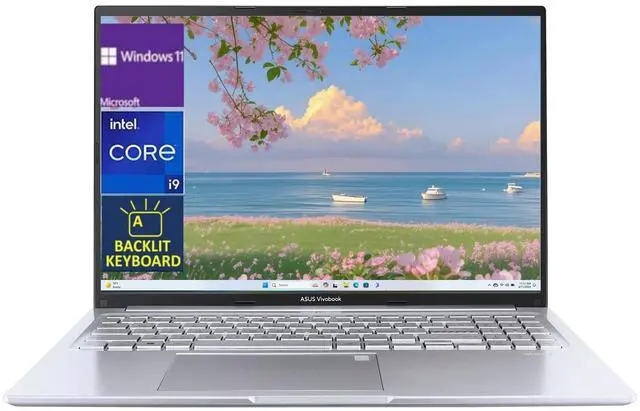 Main image of ASUS Vivobook 16 WUXGA(1920 x 1200) Laptop - Intel Core i9-13900H Processor - Backlit keyboard - 32GB DDR4 RAM,2 TB SSD - Win 11 Home