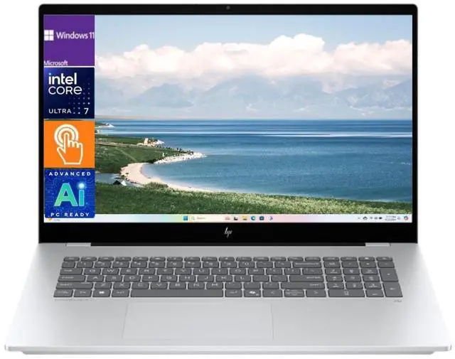 Main image of HP OmniBook X 17-dd0057nr Laptop,17.3 FHD touch Display,Intel Core Ultra 7 256V + Intel AI Boost,NVIDIA GeForce RTX 4050 GPU,16GB DDR5 RAM,1 TB SSD,Win 11 Pro