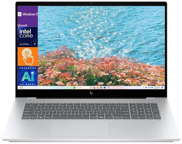 Main image of HP OmniBook X 17-dd0057nr 17.3 FHD touch Next Gen AI Laptop -Intel Core Ultra 7 256V Processor - NVIDIA GeForce RTX 4050 Graphics - 16GB DDR5 RAM,1 TB SSD - Win 11 Pro