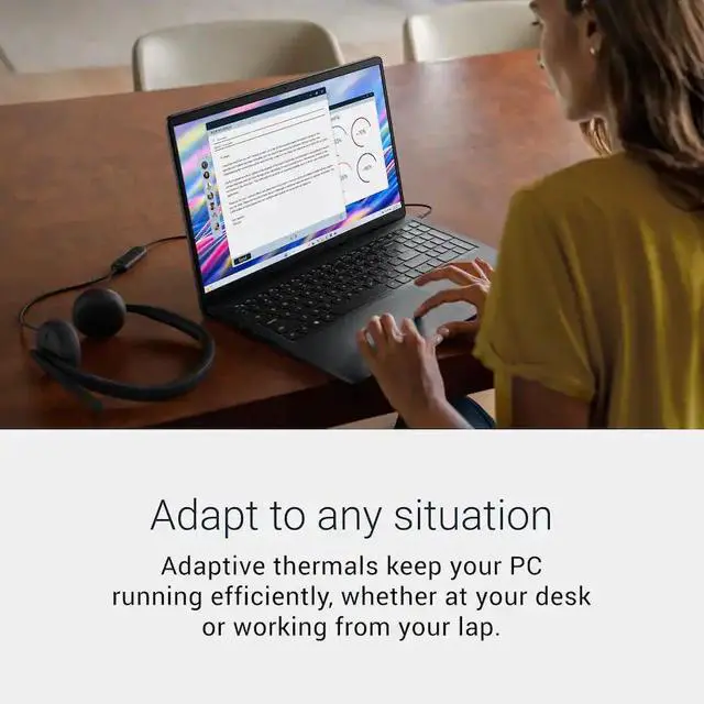 Alt view image 4 of 6 - Dell 15.6" 2K Touchscreen Business Laptop,Intel Core i7-1335U,Intel UHD Graphics,AI Copilot,16GB DDR5 RAM,512 GB SSD,Win 11 Home