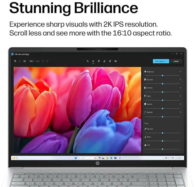 Alt view image 2 of 6 - HP OmniBook 3 AI Copilot Laptop -16" 2K Touchscreen -AMD Ryzen 5 40 processor -8GB LPDDR5 RAM,1 TB SSD -Win 11 Pro