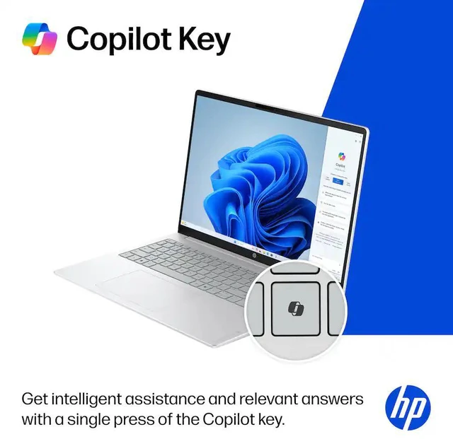 Alt view image 5 of 6 - HP OmniBook 3 AI Copilot Laptop -16" 2K Touchscreen -AMD Ryzen 5 40 processor -8GB LPDDR5 RAM,1 TB SSD -Win 11 Pro