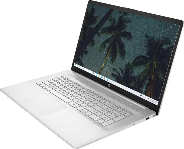 Alt view image 2 of 7 - New HP 17.3" HD+ 1600 x 900 Intel core i3-1115G4 4.1 GHz 8GB RAM 1TB HDD Windows 10 Home Silver