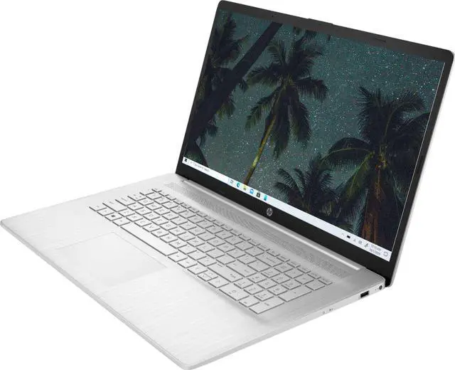 Alt view image 2 of 7 - New HP 17.3" HD+ 1600 x 900 Intel core i3-1115G4 4.1 GHz 16GB RAM 256GB SSD 1TB HDD Windows 10 Pro Silver