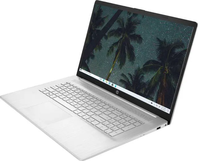 Alt view image 2 of 7 - New HP 17.3" HD+ 1600 x 900 Intel core i3-1115G4 4.1 GHz 16GB RAM 512GB SSD 1TB HDD Windows 10 Pro Silver
