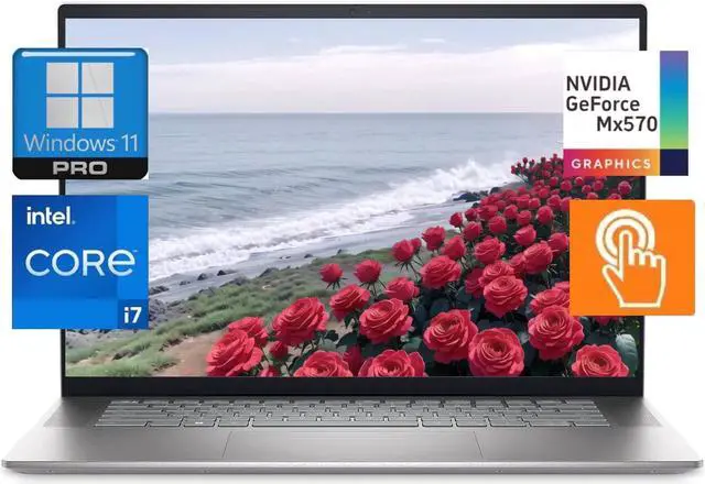 Main image of Dell Inspiron 16 5620 12th i7-1255U laptop,16.0" FHD+ (1920 x 1200) Touch,NVIDIA GeForce MX570,WiFi 6 and Bluetooth 5.2,(32 GB RAM|512 GB SSD)Windows 11 Pro,Silver