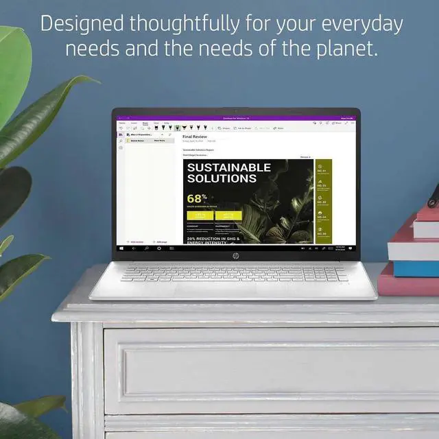 Alt view image 8 of 9 - HP 17.3" HD+ Touchscreen Laptop ,Intel Core i7-1355U,intel Iris Xe Graphics, Backlit KB Fingerprint Reader Wi-Fi 6 and Bluetooth 5.2, Windows 11 Pro 16 GB RAM,1 TB SSD Silver