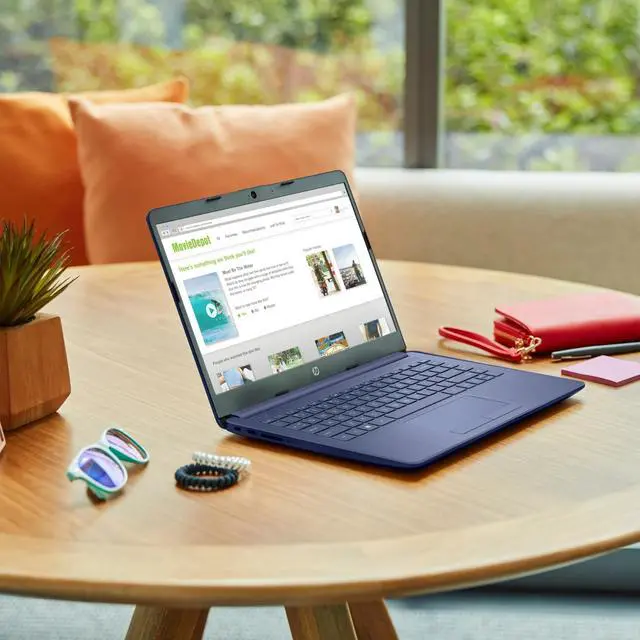 Alt view image 5 of 5 - HP Stream 14" HD Laptop, Intel Celeron N4120 Processor, 4GB RAM, 64GB Storage, Intel UHD Graphics, 720p Webcam, 1 Year Office 365,Win 11 S Mode, Blue