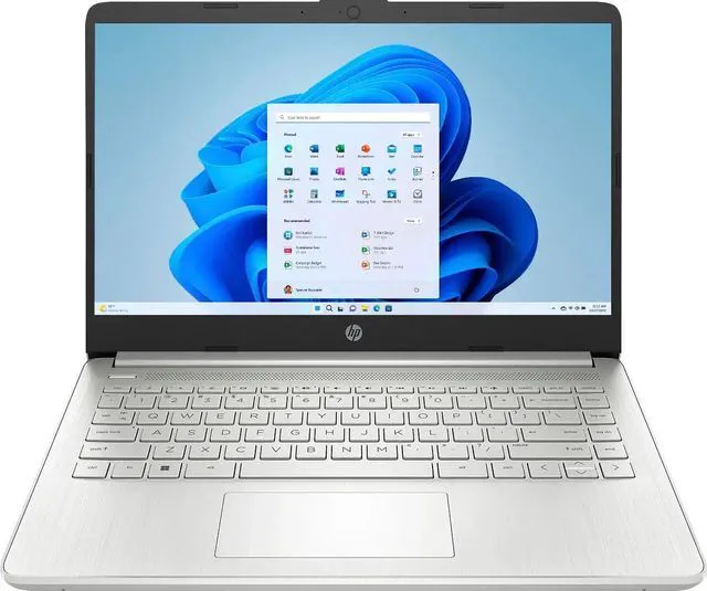 Main image of HP Stream 14" HD Laptop, Intel Celeron N4120 Processor, 8GB RAM, 128GB Storage, Intel UHD Graphics, 720p Webcam, 1 Year Office 365,Win 11 S Mode, Silver