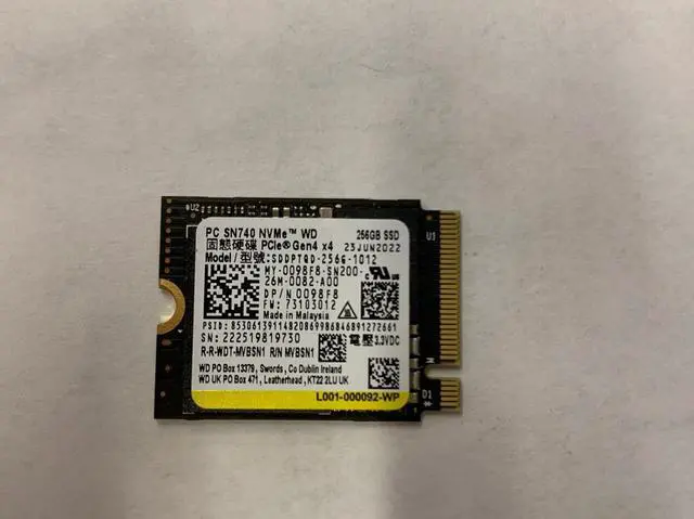 Main image of Western Digital PC SN740NVMe M.2 2230 SSD Solid State Drive for Laptop