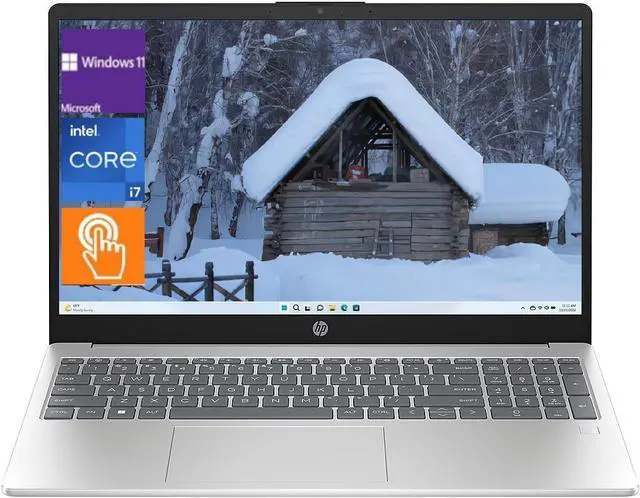 Main image of HP 17.3 HD+ Touch Laptop,Intel Core i7-1355U(up to 4.7 GHz),Wi-Fi and Bluetooth,16 GB RAM,512 GB SSD+1T HDD,Windows 11 Pro,Silver