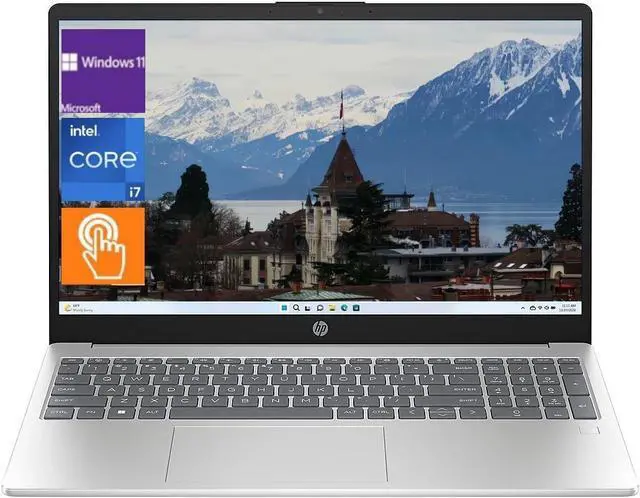 Main image of HP 17.3" HD+ Touchscreen Laptop,Intel i7-1255U (up to 4.7 GHz),Iris Xe Graphics,8 GB RAM,512 GB SSD,Wi-Fi 5 and Bluetooth 5, Windows 11 Home, Silver