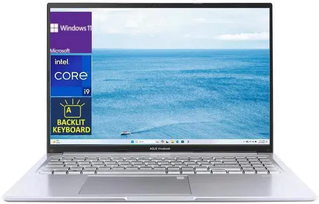 Main image of ASUS Vivobook 16 Laptop,16-inch WUXGA display,Intel Core i9-13900 Processor,16GB DDR4 RAM,1 TB SSD,Win 11 Pro