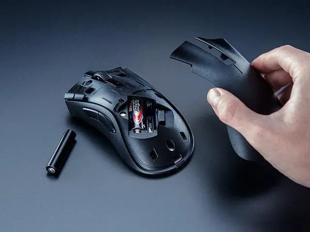 Alt view image 4 of 12 - Razer DeathAdder V2 X Hyperspeed: Award-Winning Ergonomic Design - Ultra-Fast Hyperspeed Wireless - 235hr Battery Life - 7 Programmable Buttons - Gen 2 Mechanical Switches - 5G 14K DPI Optical Sensor