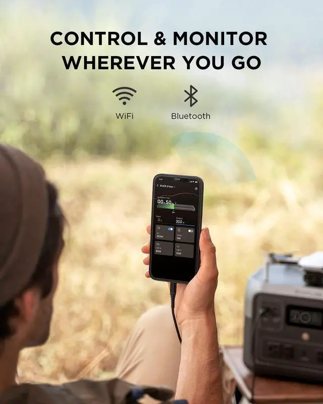 Alt view image 7 of 7 - EcoFlow Portable Power Station RIVER 2 Max, 512Wh LiFePO4 Battery/ 1 Hour Fast Charging, Up To 1000W Output Solar Generator (Solar Panel Optional) for Outdoor Camping/RVs/Home Use