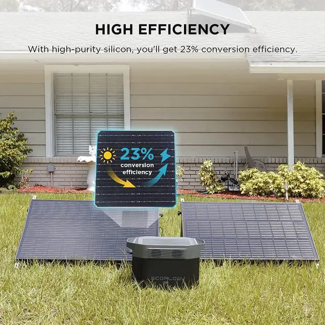 Alt view image 3 of 7 - ECOFLOW 2PCS 100W 12V Solar Panels, High Efficiency Monocrystalline PV Modules, IP68 Waterproofing, Ideal for RV& Marine Rooftop, Farm Battery, Power Kits & Ecosystem