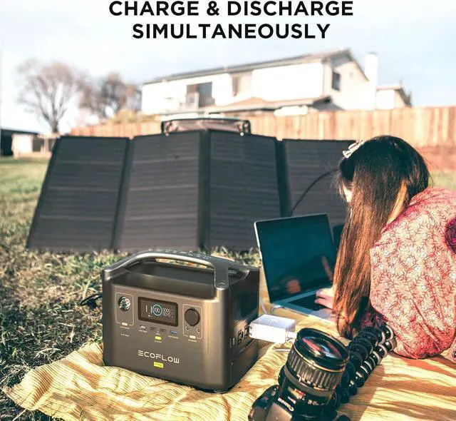 Alt view image 6 of 7 - ECOFLOW RIVER Pro Portable Power Station 720Wh, Power Multiple Devices, Recharge 0-80% Within 1 Hour, for Camping, RV, Outdoors