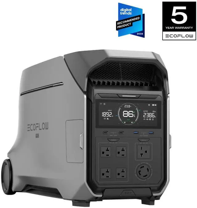 Main image of EcoFlow DELTA Pro 3 Portable Power Station, 4000Wh LFP Battery, Expandable to 48kWh, 120/240V 4000W AC Output, Solar Generator for Home Use