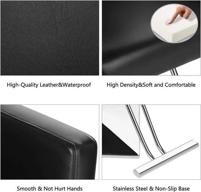 Alt view image 5 of 7 - Artist Hand 360° Swivel Hydraulic Black Barber Chair Ladies Hair Spa Salon Styling Beauty Equipment