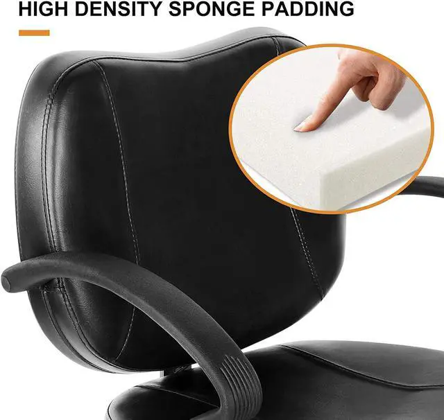 Alt view image 4 of 7 - Artist Hand 360 Degree Swivel Black Barber Chair Hydraulic Tattoo Spa Salon Chair Equipment for Hair Stylist