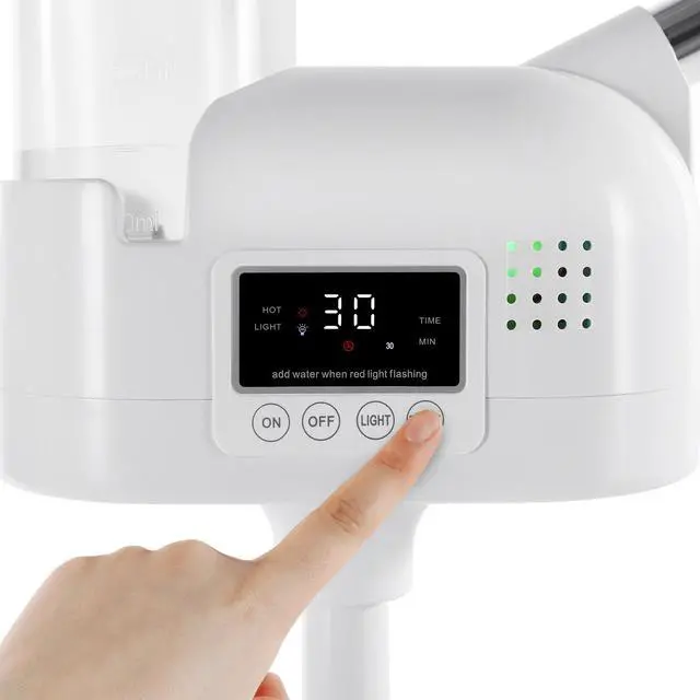 Alt view image 7 of 7 - Artist Hand Professional 2 in 1 5x LED Magnifying Lamp Facial Steamer Upgrade Esthetician Steamer with Hot & Cold Nozzle Beauty Salon Spa