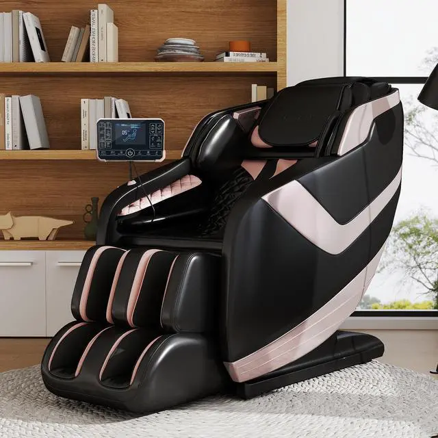 Main image of Massage Chair Full Body, Zero Gravity Massage Chair, Dual Core SL-Track Massage Recliner Chair with 12 Modes, Bluetooth Speakers, Full Body Airbag Compression, Heating, Foot Rollers, Black