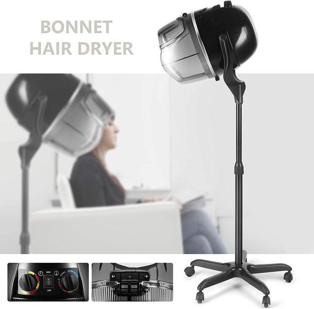 Alt view image 2 of 6 - Artist Hand Bonnet Hair Dryer Adjustable Professional Hood Dryer Stand Up Rolling Base with Wheels Salon Equipment
