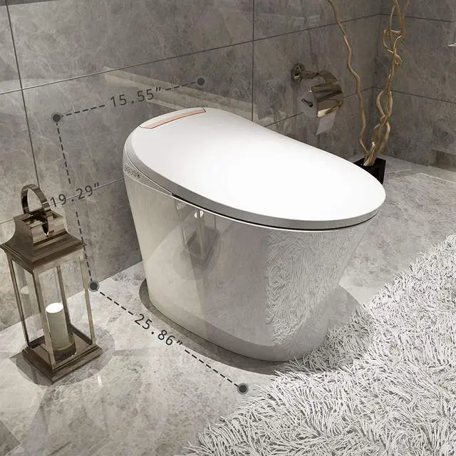 Alt view image 2 of 7 - COSVALVE Intelligent Smart Toilet, Automatic Flushing, Heated Seat with Integrated Multi Function Remote Control, With Advance Bidet And Soft Closing Seat, Smart Bidet