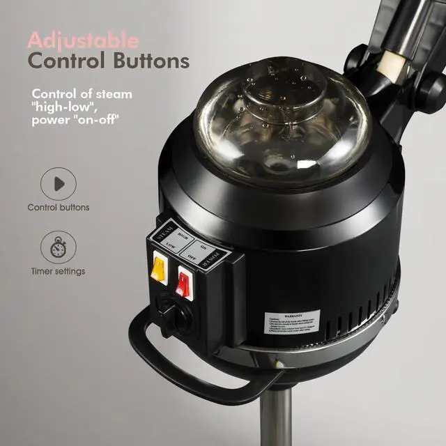 Alt view image 3 of 6 - Artist Hand Professional Hair Steamer Hairdressing Care Hood Color Processor Beauty Salon