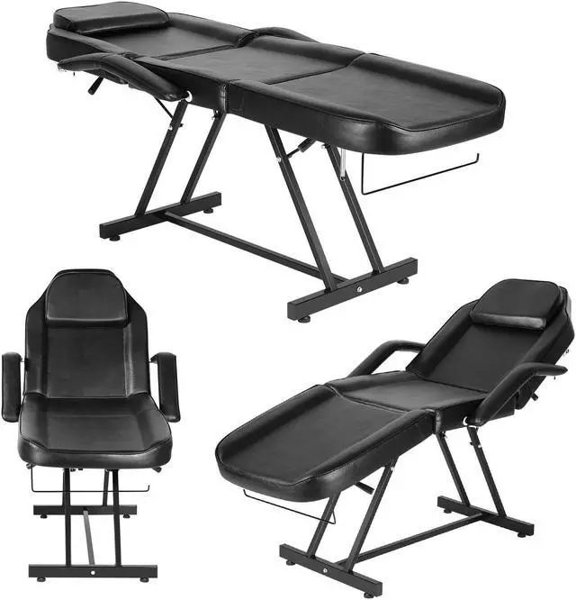 Alt view image 2 of 7 - Artist hand Facial Bed Massage Table Adjustable Tattoo Chair W/Free Barber Bed Spa Chair Salon Massage Equipment Tattoo Bed Salon Chair with Tattoo Stool
