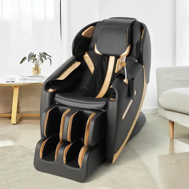Alt view image 4 of 6 - Massage Chair Full Body, Zero Gravity Massage Chair SL-Track Shiatsu Massage Recliner Chair with Bluetooth Speaker, Body Scan, Foot & Knee Rollers, Airbags Massage, AI Control, Heating